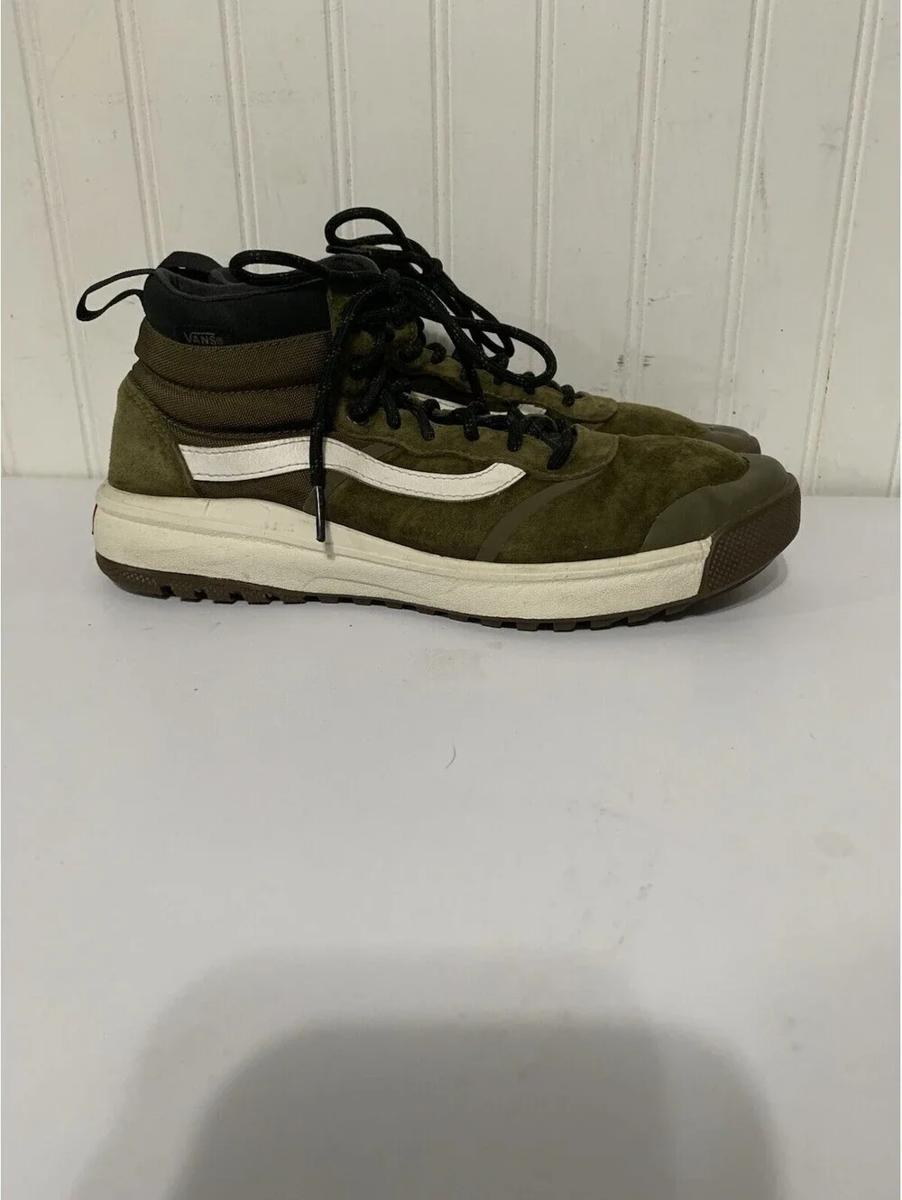 Vans UltraRange UltraCush Mens High Tops Olive Green Size 8.5 US T30